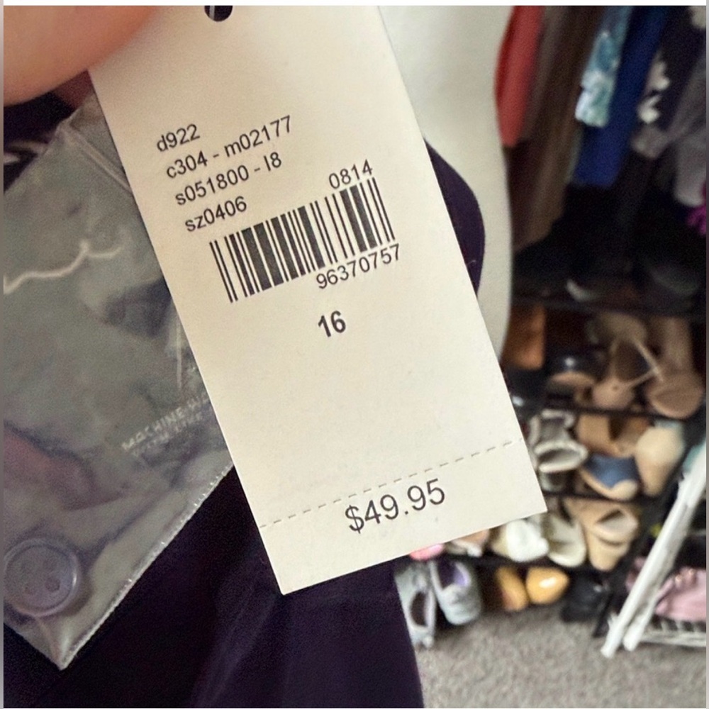 Lane Bryant NWT Women's Purple Button-Up Shirt size 16 - Picture 7 of 7